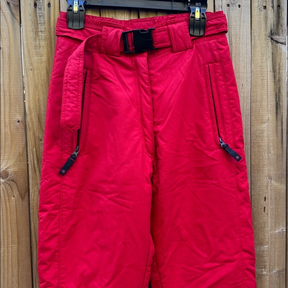 Sportsphere Red Snow Pants with Belt - Picture 2 of 9